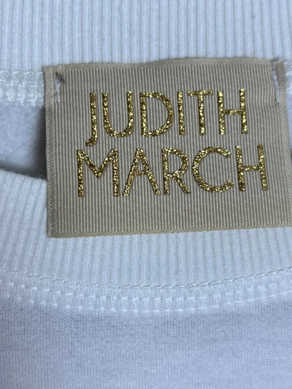 Judith March White Rhinestone Star Horseshoe Sweatshirt Medium - Picture 5 of 7